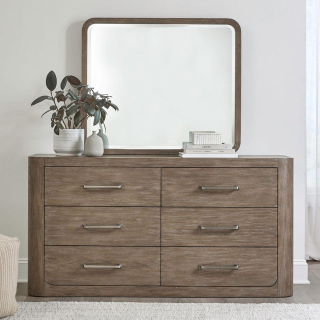Liberty Furniture South Bend - Dresser & Mirror - Brown