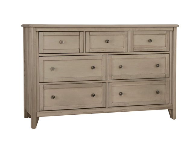 Vaughan-Bassett Woodbridge - Dresser - 7 Drawer - Shadow Grey