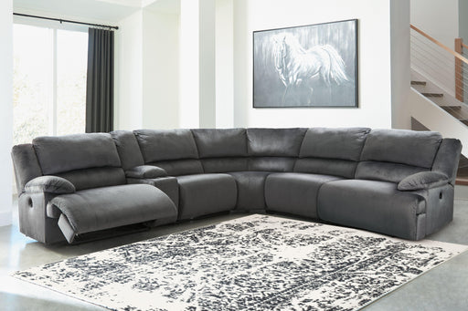 Ashley Clonmel - Charcoal - 6-Piece Power Reclining Sectional