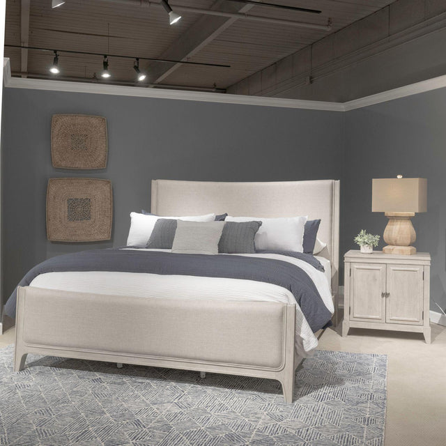 Liberty Furniture New Haven - California King Upholstered Bed - White
