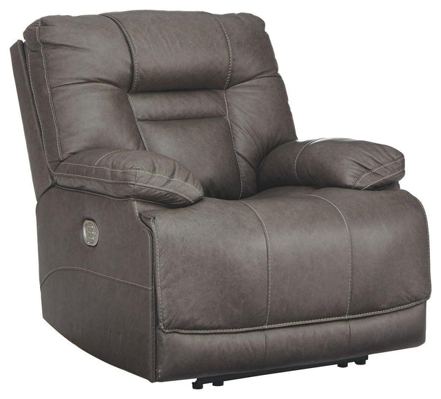 Ashley Wurstrow PWR Recliner/ADJ Headrest - Smoke