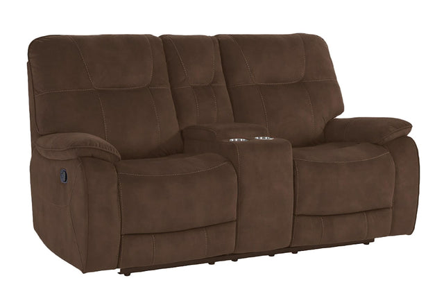 Parker House Cooper - Manual Console Loveseat - Shadow Brown