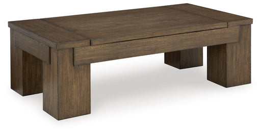 Ashley Rosswain Lift Top Cocktail Table - Warm Brown