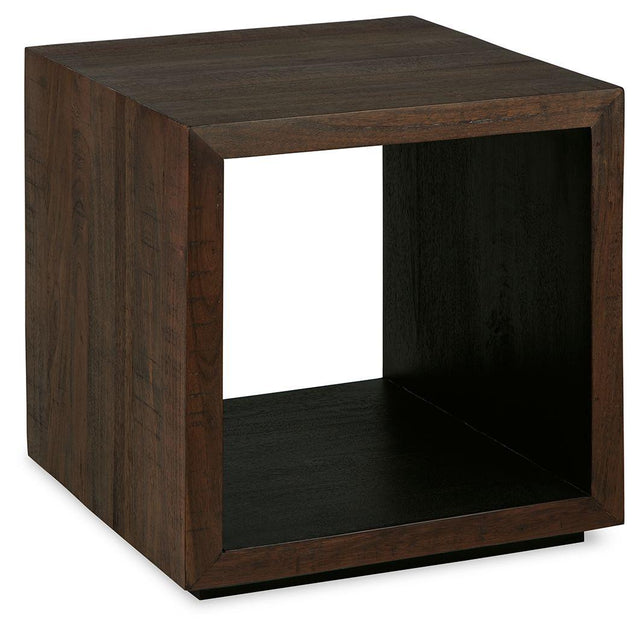 Ashley Hensington Square End Table - Brown/Black