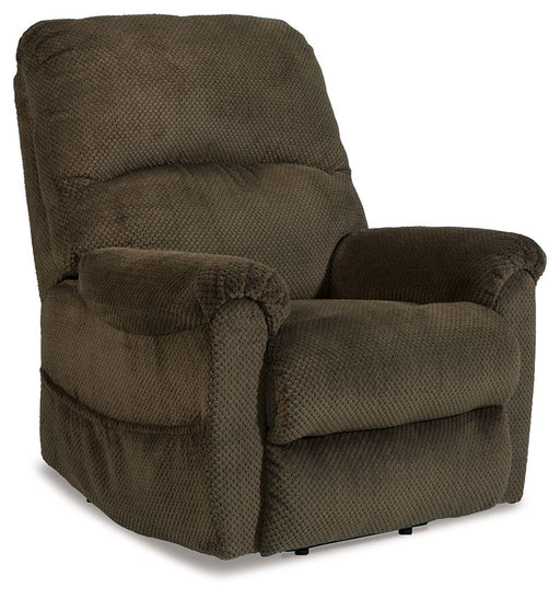 Ashley Shadowboxer Power Lift Recliner - Chocolate