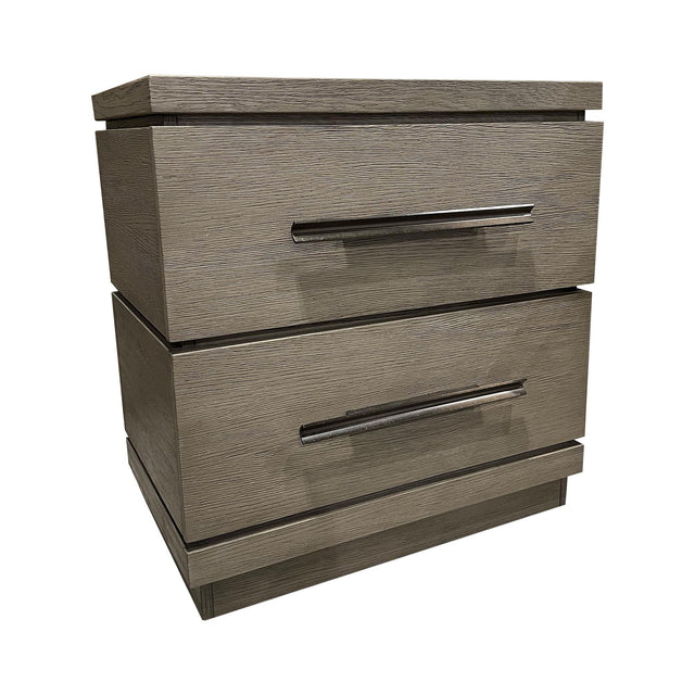 Parker House Pure Modern Bedroom - 2 Drawer Nightstand - Dark Gray