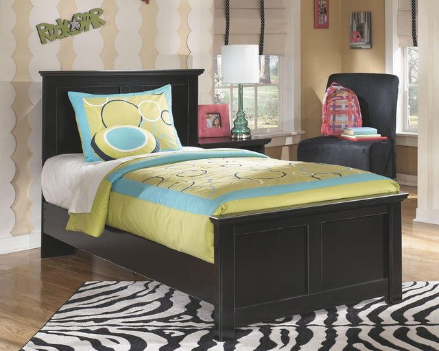 Ashley Maribel - Black - Twin Panel Bed