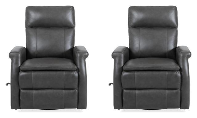 Parker House Bristol - Swivel Glider Recliner (Set of 2) - Raven