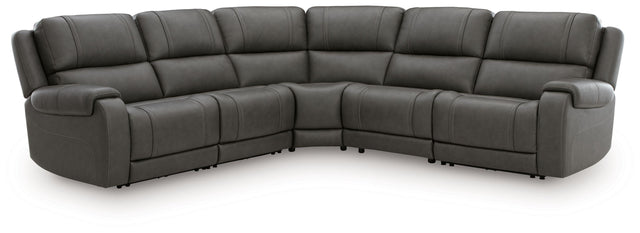 Ashley 5Z - Pittson - 5-Piece Power Reclining Sectional - Anchor