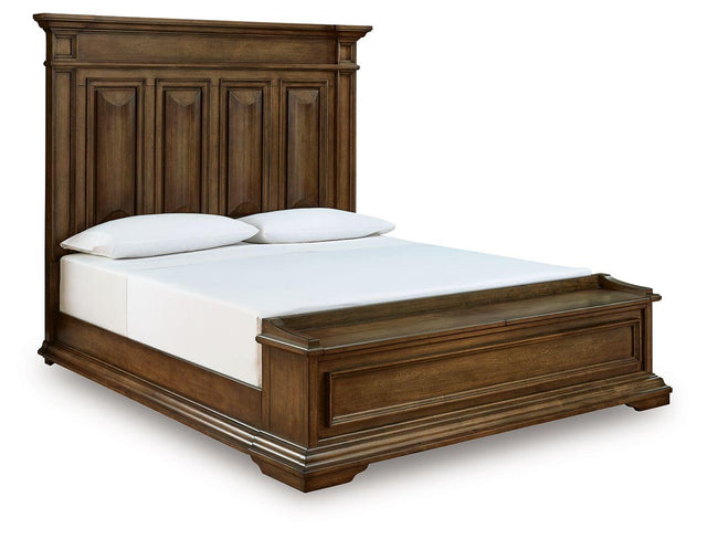 Ashley Frantanna - King Panel Storage Bed - Brown