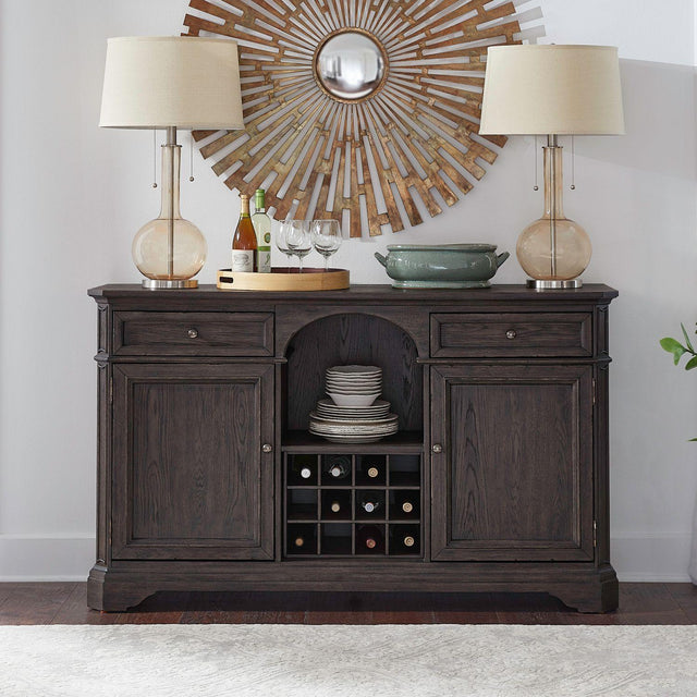 Liberty Furniture Grant Park - Wine Buffet - Brown