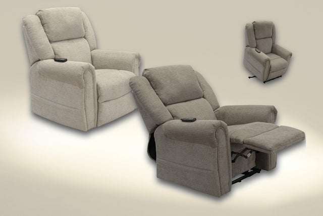 Catnapper Paradise - Power Lift/Headrest/Lay Flat Recliner With CR3 Heat/Massage - Granite