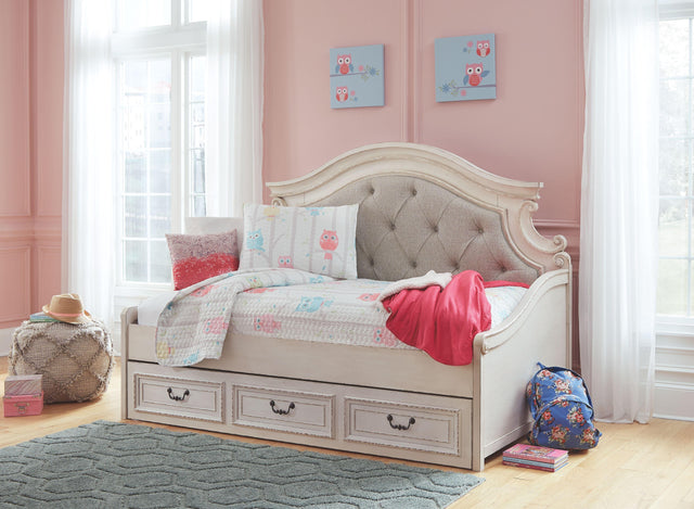 Ashley Realyn - Chipped White - Twin Day Bed With Storage