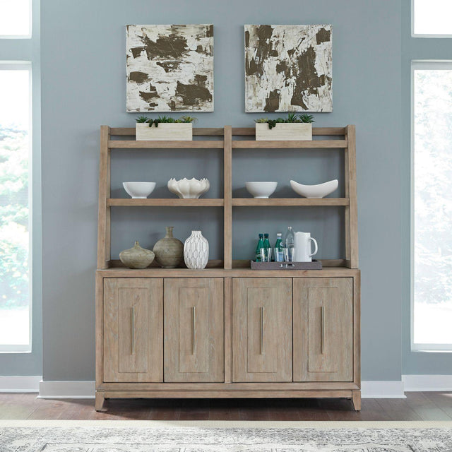 Liberty Furniture Brentwood - Sideboard & Hutch - Brown