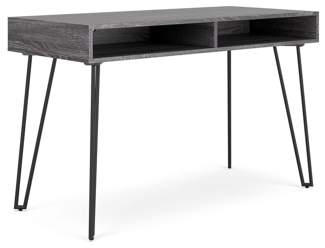 Ashley Strumford Home Office Desk - Charcoal/Black