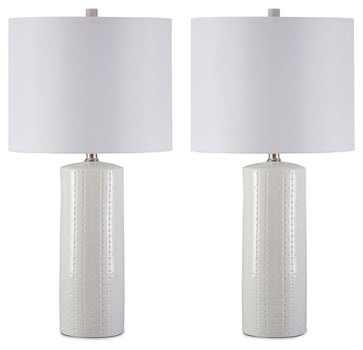 Ashley Steuben Ceramic Table Lamp (2/CN) - White