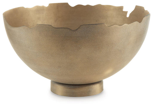 Ashley Maura Bowl - Antique Gold Finish