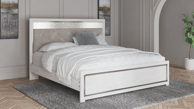 Ashley Altyra - White - King Panel Bed