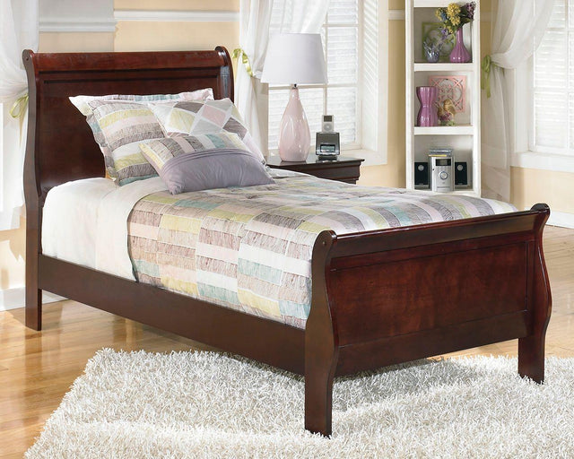 Ashley Alisdair - Dark Brown - Twin Sleigh Bed