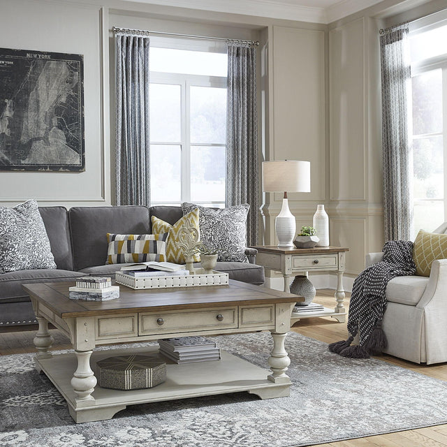 Liberty Furniture Morgan Creek - 3 Piece Living Room Set - White