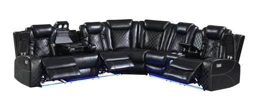 New Classic Furniture Orion - 3 Piece Power Sectional - Black