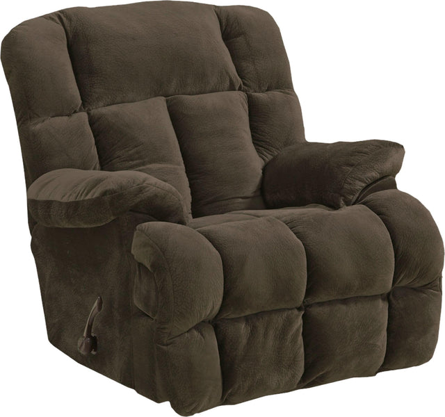 Catnapper Cloud 12 - Power Chaise Rocker Recliner - Chocolate