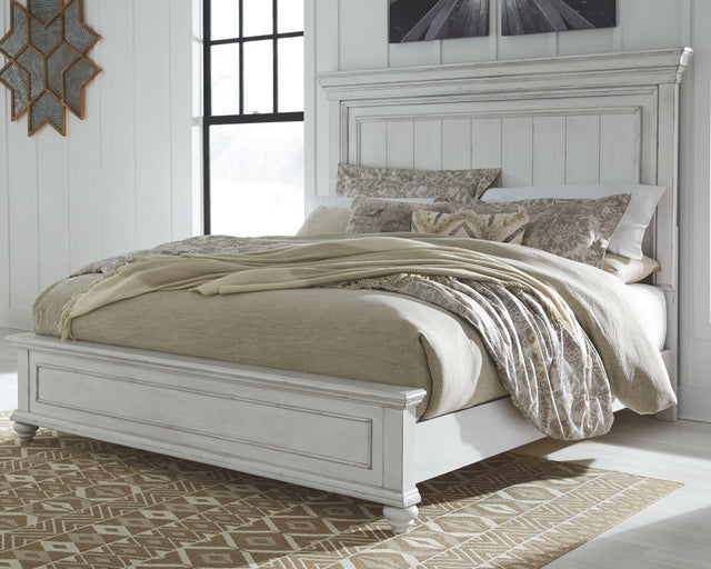 Ashley Kanwyn - Whitewash - King Panel Bed