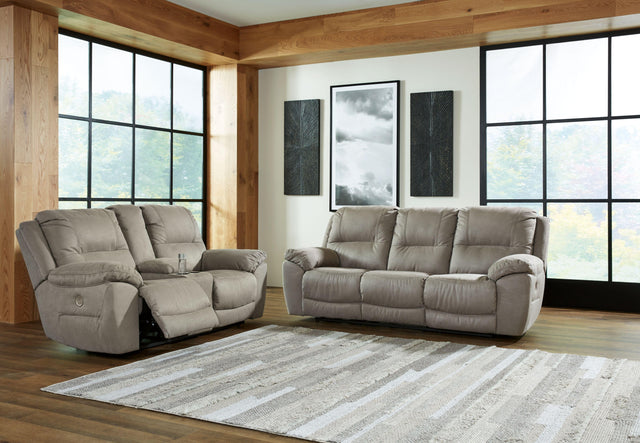 Ashley Next-gen Gaucho - Putty - 2 Pc. - Reclining Power Sofa, Loveseat