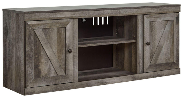 Ashley Wynnlow LG TV Stand w/Fireplace Option - Gray