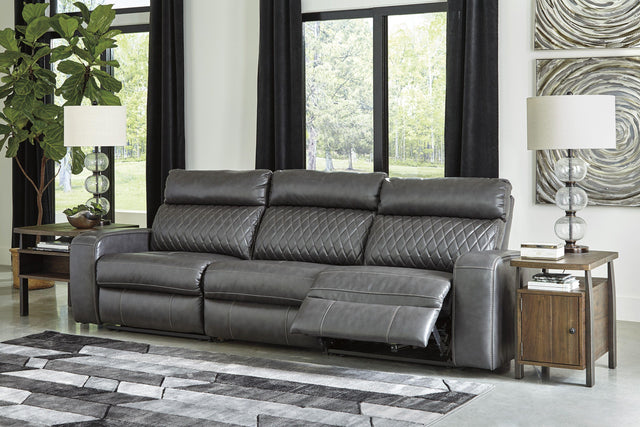 Ashley Samperstone - Gray - Sofa 3 Pc Sectional