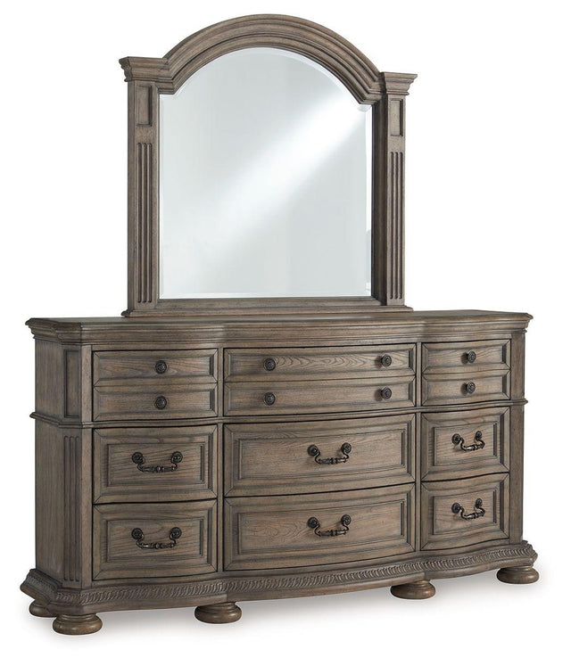 Ashley Ardenfield - Light Brown - Dresser And Mirror