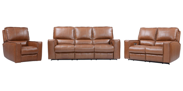 Parker House Rockford - Power Reclining Sofa Loveseat And Recliner - Verona Saddle