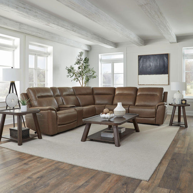 Liberty Furniture Collins - 6 Piece Sectional - Brown