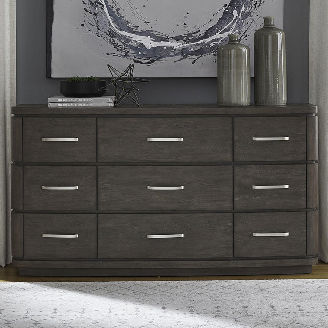 Liberty Furniture Cascade Falls - 9 Drawer Dresser - Satin Espresso