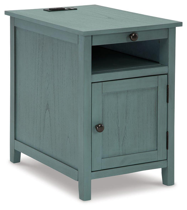 Ashley Treytown Chair Side End Table - Teal