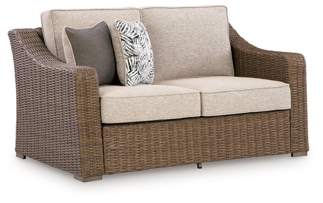 Ashley Laguna Heights Loveseat w/Cushion - Beige