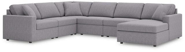 Ashley Modmax - Granite - 6-Piece Sectional With Raf Corner Chaise