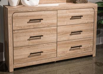 Ashley Kinlanni Six Drawer Dresser - Tan