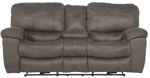 Catnapper Trent - Power Reclining Console Loveseat - Charcoal