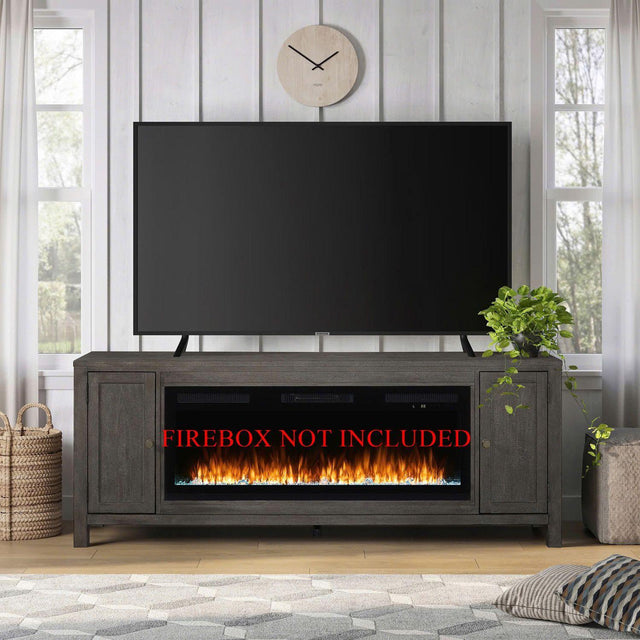 Liberty Furniture Fireplace TV Consoles - 78" Fireplace TV Console FTS - Dark Brown