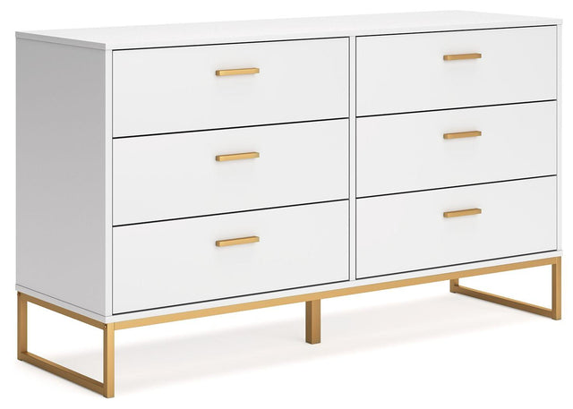 Ashley Socalle Six Drawer Dresser - Two-tone