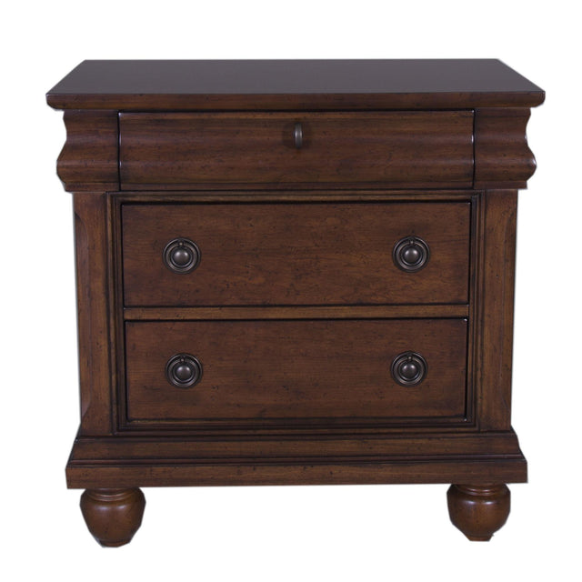 Liberty Furniture Rustic Traditions - Nightstand - Dark Brown