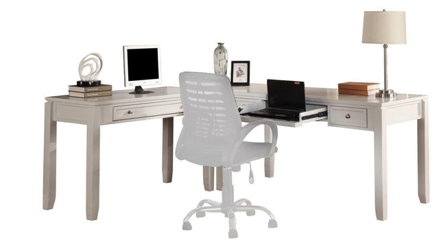 Parker House Boca - L Shape Desk - Cottage White