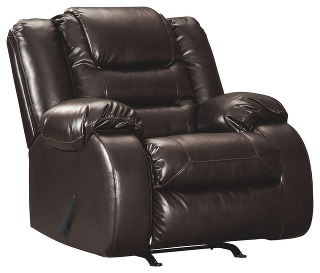 Ashley Vacherie Rocker Recliner - Chocolate