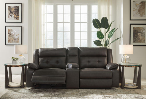 Ashley Mackie Pike - Storm - 3-Piece Power Reclining Sectional Sofa With Console