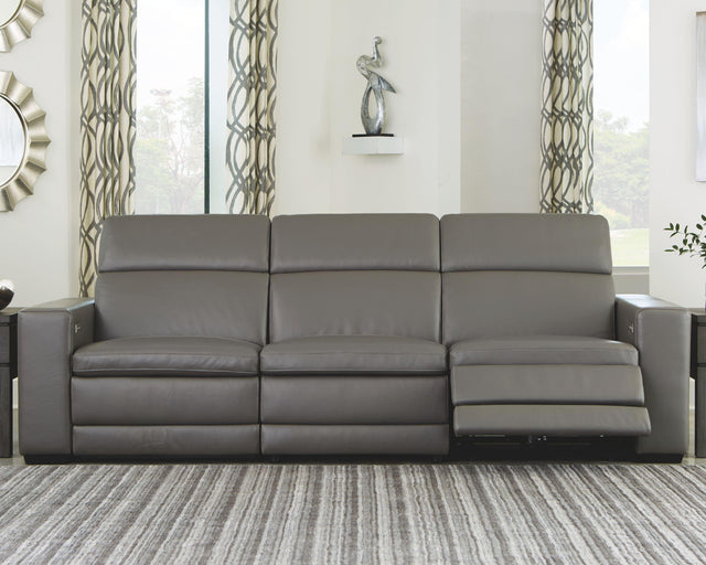 Ashley Texline - Gray - Power Reclining Sofa