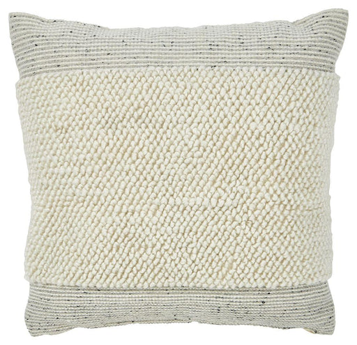 Ashley Rowcher Pillow (4/CS) - Gray/White