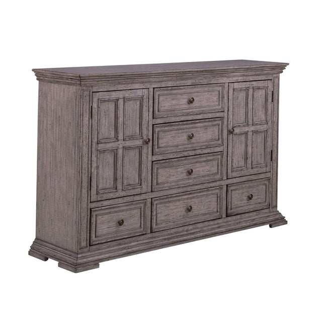 Liberty Furniture Big Valley - 2 Door 6 Drawer Dresser - Gray