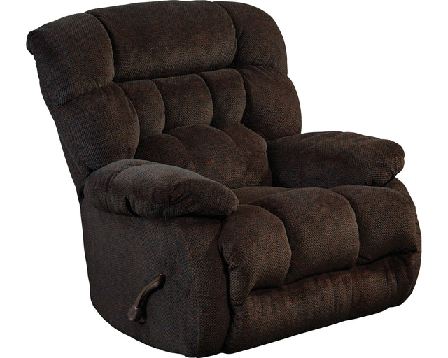 Catnapper Daly - Chaise Rocker Recliner - Chocolate - 43"