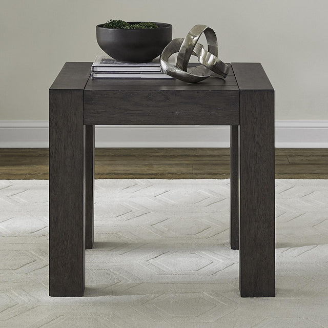 Liberty Furniture Cascade Falls - Square End Table - Satin Espresso